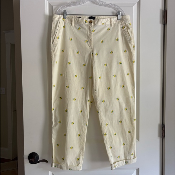 Talbots Relaxed Chino Pale Yellow Pants - Picture 2 of 7